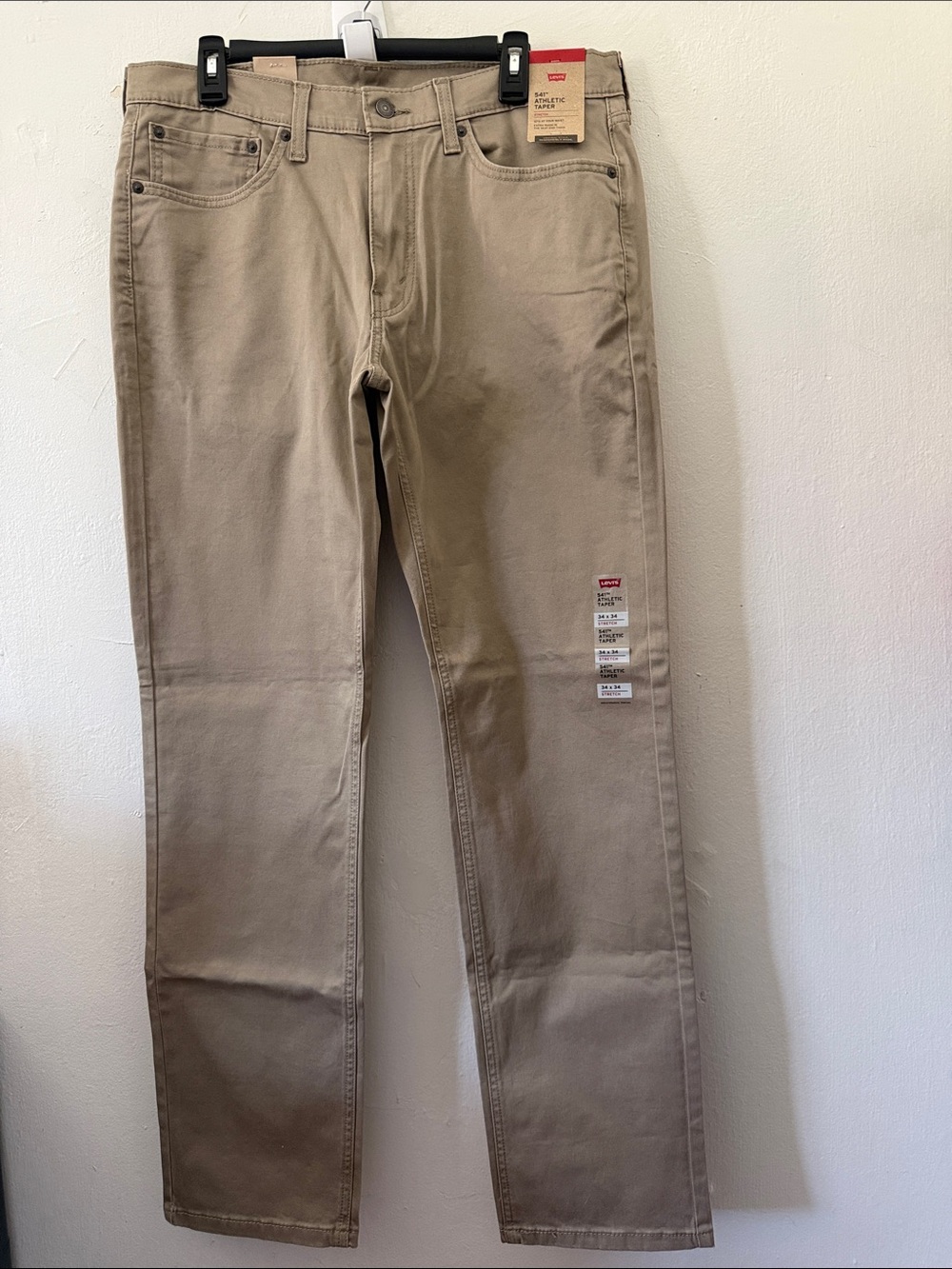 NWT Levi’s Jeans Men’s Athletic Stretch Taper Size 34x34 Tan